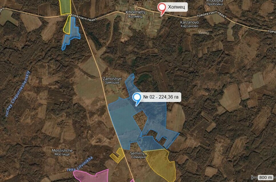 Участок - 5,67 га 220 000 ₽ Участок на берегу Мостовского вдхр.